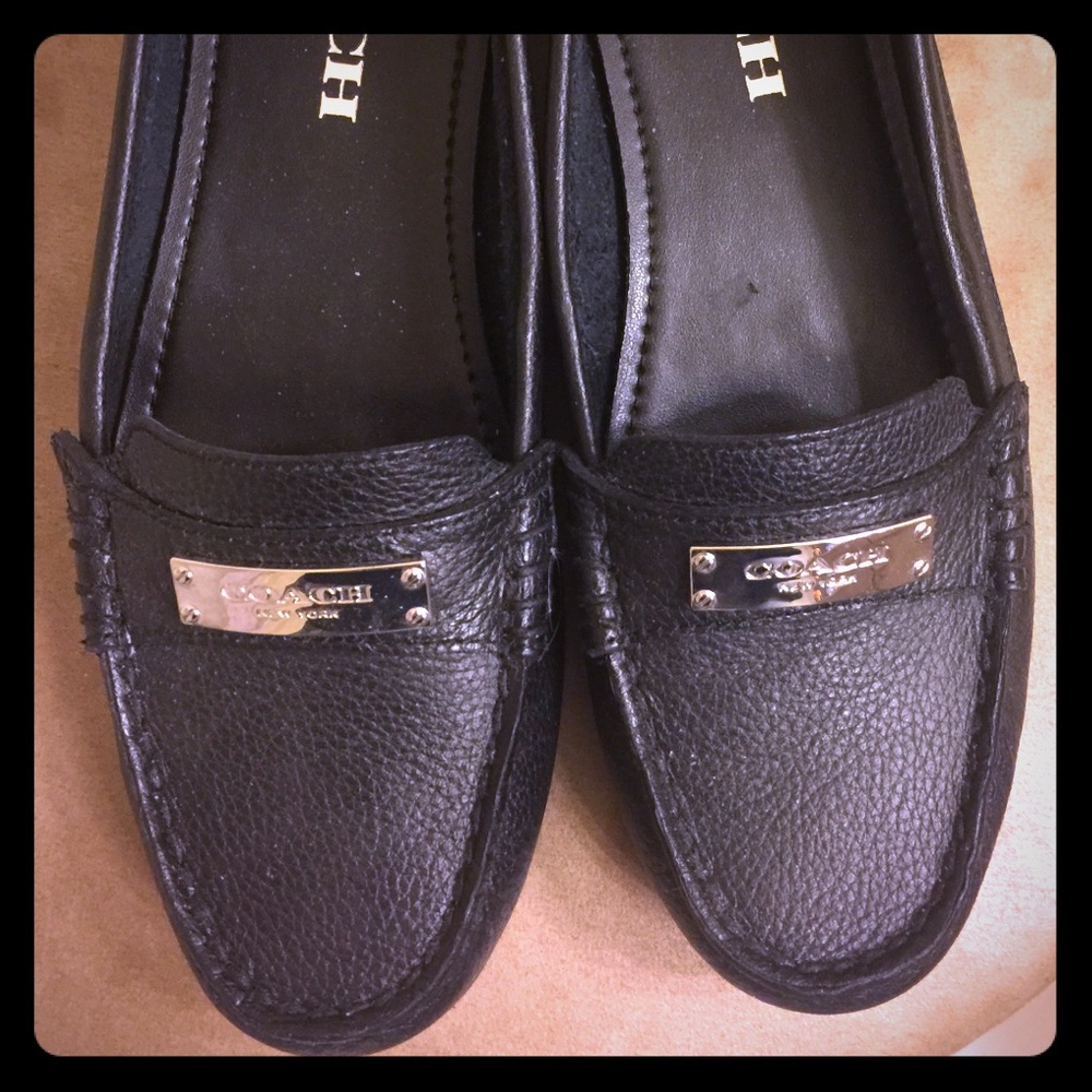 Black, Coach Loafers (Very good condition)